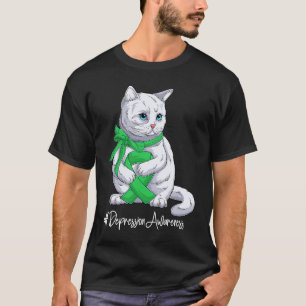 National Depression Awareness Month Green Ribbon C T-Shirt