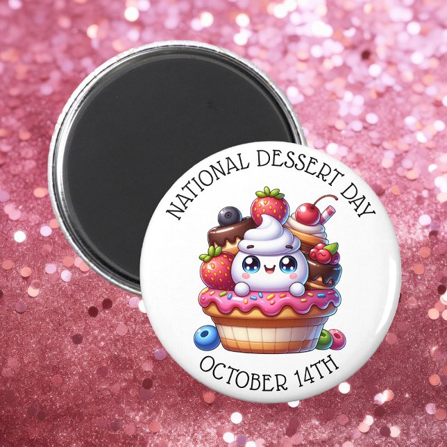 National Dessert Day October 14th Magnet (Creator Uploaded)