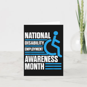 National Disability Employment Awareness Month Pri Card
