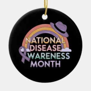 National Disease Awareness Month Stand Together Ceramic Tree Decoration