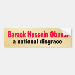 national_disgrace bumper sticker