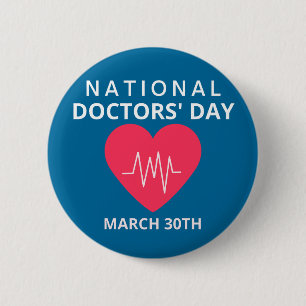 National Doctors' Day 6 Cm Round Badge