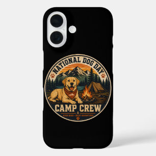 National Dog Day Camp Crew Labrador iPhone 16 Case