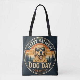 National Dog Day Camp Crew Labrador Tote Bag