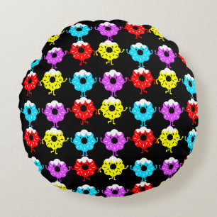 National Doughnut Day Doughnuts Round Cushion