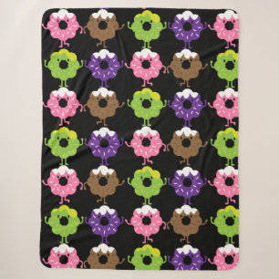 National Doughnut Day Sherpa Blanket