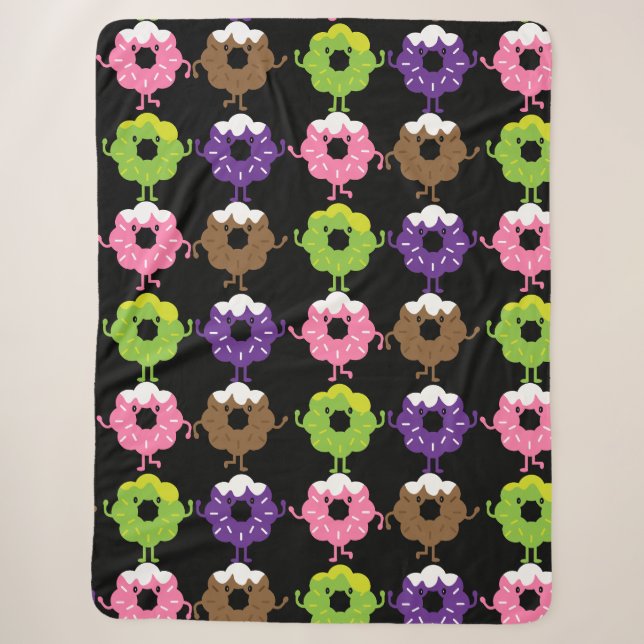 National Doughnut Day Sherpa Blanket (Front)