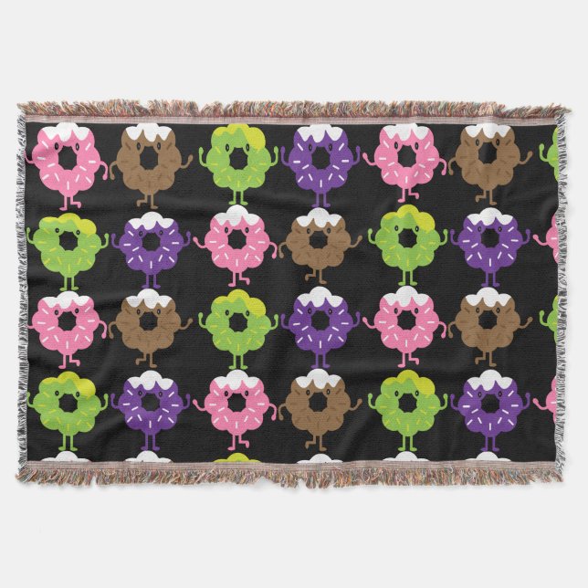 National Doughnut Day Throw Blanket (Front)