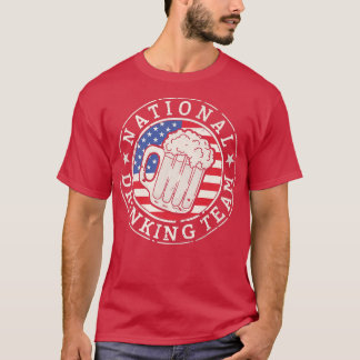 National Drinking Team Funny Quote Beer Mug USA Fl T-Shirt