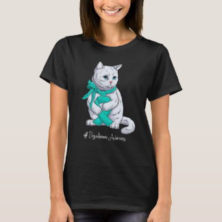 National Dysautonomia Awareness Month Teal Ribbon  T-Shirt