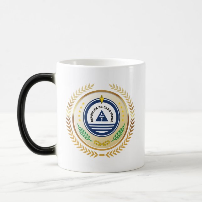 National Emblem of Cabo Verde Magic Mug (Left)