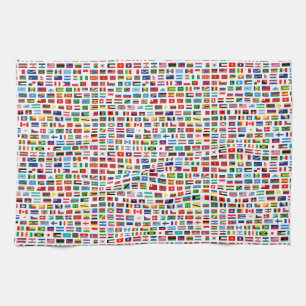 National emblems tea towel