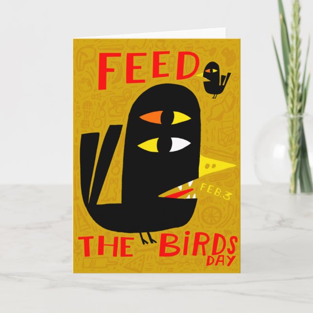 National Feed The Birds Day February 3 Card (Front)