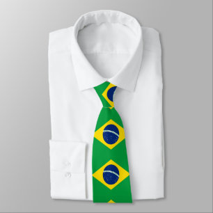 National flag Brazil Tie