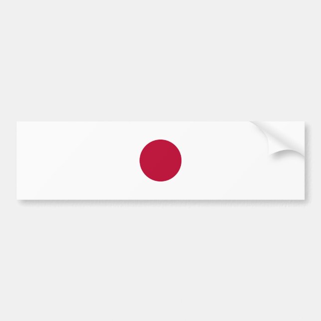 National flag Japan Bumper Sticker (Front)