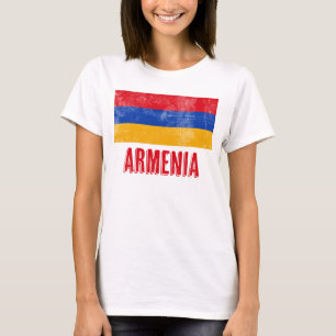 National Flag of Armenia (Grunge Look) T-Shirt