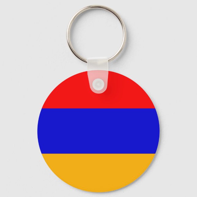 National Flag of Armenia Key Ring (Front)