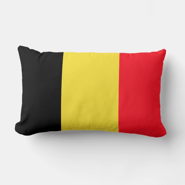 National Flag of Belgium Lumbar Cushion (Front)