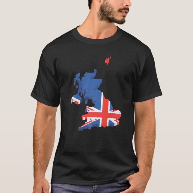 National Flag of Britain souvenir  for men women   T-Shirt (Front)