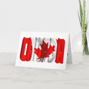 National Flag of Canada Day Card