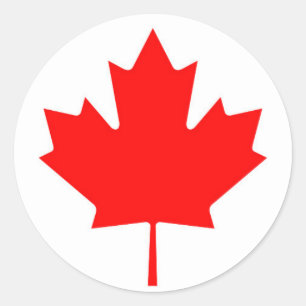 National Flag of Canada - Drapeau du Canada Classic Round Sticker