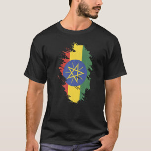 National Flag of Ethiopia souvenir  for men women  T-Shirt