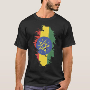 National Flag of Ethiopia souvenir  for men women  T-Shirt