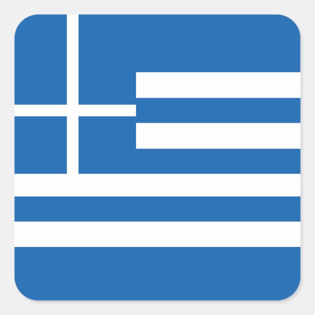 National Flag of Greece Square Sticker (Front)