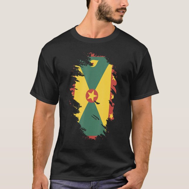 National Flag of Grenada souvenir   for men women T-Shirt (Front)