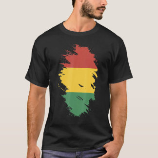 National Flag of Guinea souvenir  for men women 4 T-Shirt