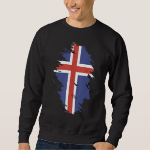 National Flag of Iceland souvenir  for men women 1 Sweatshirt