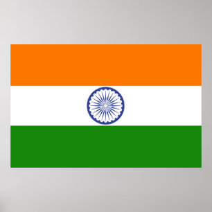 National Flag of India Ashoka Chakra Poster