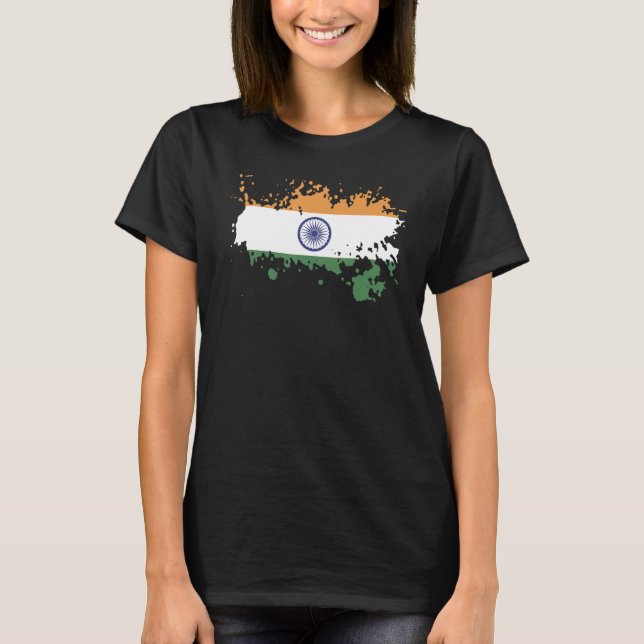 National Flag of India souvenir  for men women 4 T-Shirt (Front)