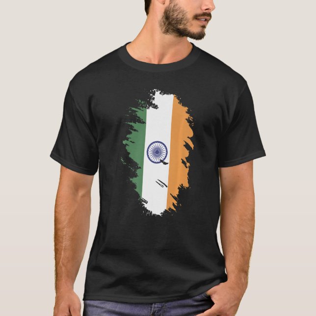 National Flag of India souvenir  for men women  6 T-Shirt (Front)