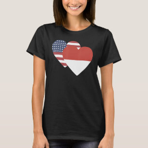 National Flag of Indonesia souvenir for men women T-Shirt