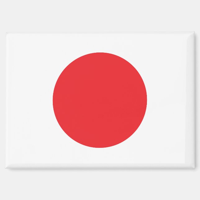 National Flag of Japan Rectangle magnet  (Front)
