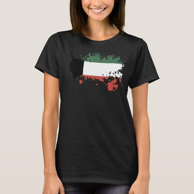National Flag of Kuwait souvenir  for men women 3 T-Shirt (Front)