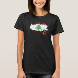 National Flag of Lebanon souvenir  for men women T-Shirt