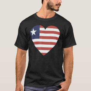 National Flag of Liberia souvenir for men women 6 T-Shirt