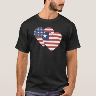 National Flag of Liberia souvenir for men women T-Shirt