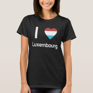 National Flag of Luxembourg souvenir for men wom T-Shirt