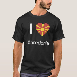 National Flag of Macedonia souvenir for men women T-Shirt