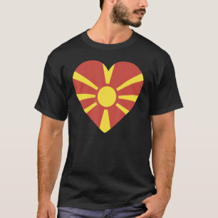 National Flag of Macedonia souvenir  for men women T-Shirt