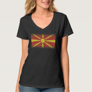 National Flag of Macedonia souvenir for men women T-Shirt