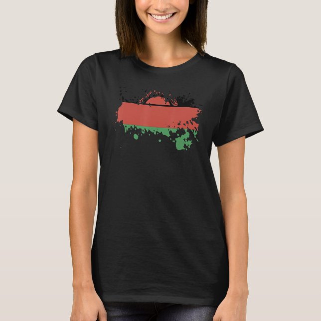 National Flag of Malawi souvenir  for men women 1 T-Shirt (Front)