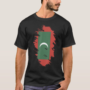 National Flag of Maldives souvenir for men women T-Shirt