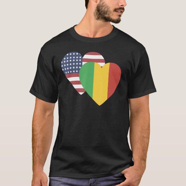 National Flag of Mali souvenir   for men women T-Shirt (Front)
