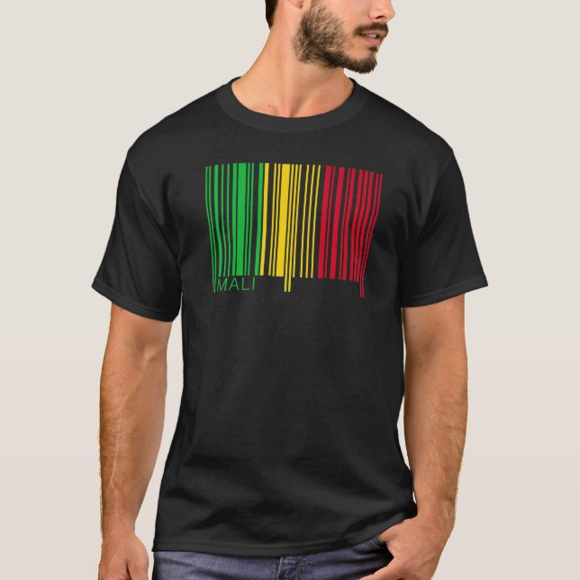 National Flag of Mali souvenir  for men women T-Shirt (Front)
