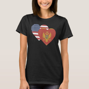 National Flag of Montenegro souvenir for men wom T-Shirt