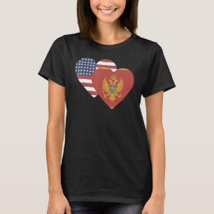 National Flag of Montenegro souvenir for men wom T-Shirt